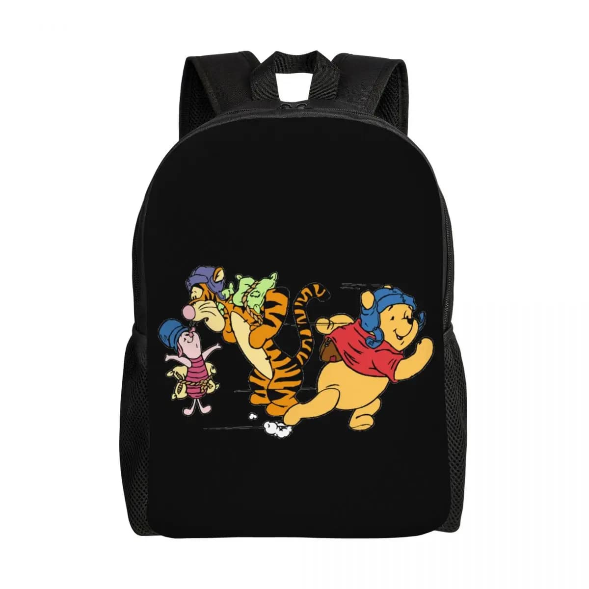 Zaino per laptop My Friends Cartoon T-Tigger Pooh, borsa casual da donna e da uomo per la scuola, borse per studenti universitari