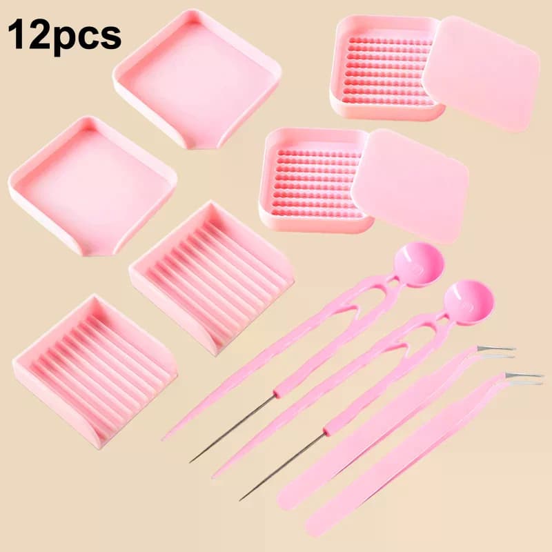 12 pz/set Pinzette Hama Perline Clip Fatti A Mano FAI DA TE 2.6mm Strumento Artefatto Penna Ago Pala Piastra Pinzette Per Hama Perline Strumenti