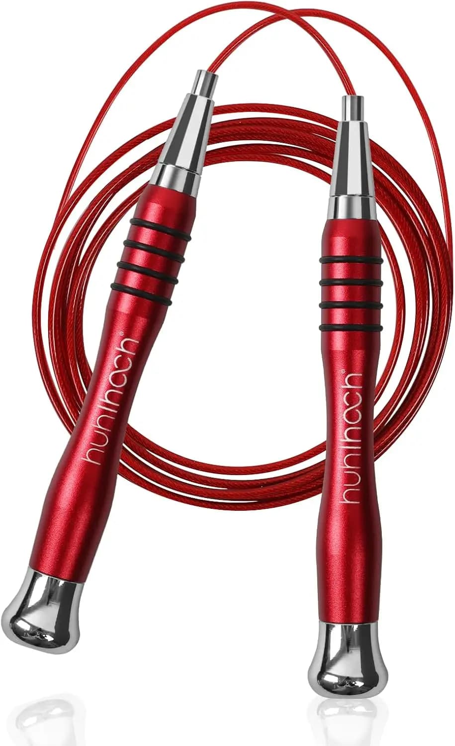 Corda per saltare veloce con blocco di sicurezza, 360 ° Maniglie Girevoli Antiscivolo, 2 Corde per Fitness