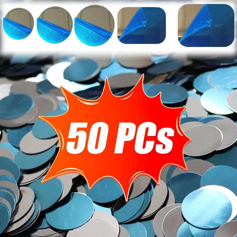 10/50 pezzi adesivo universale in piastra metallica per supporto magnetico per telefono per auto supporto adesivo in lamiera di ferro supporto magnetico per telefono cellulare