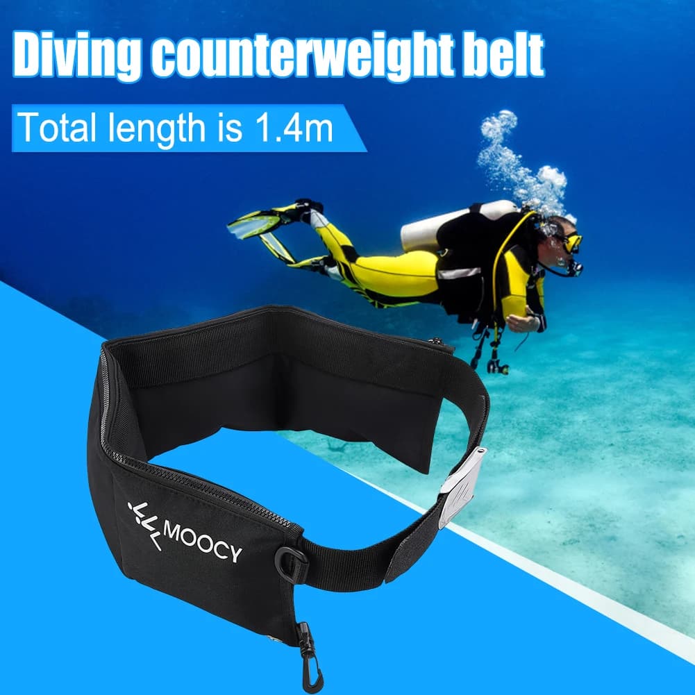 Cintura da Immersione Sportiva Portatile, Borsa Porta Pesi per Snorkeling con Tasca, Asciugatura Rapida, Attrezzatura per Sport Acquatici