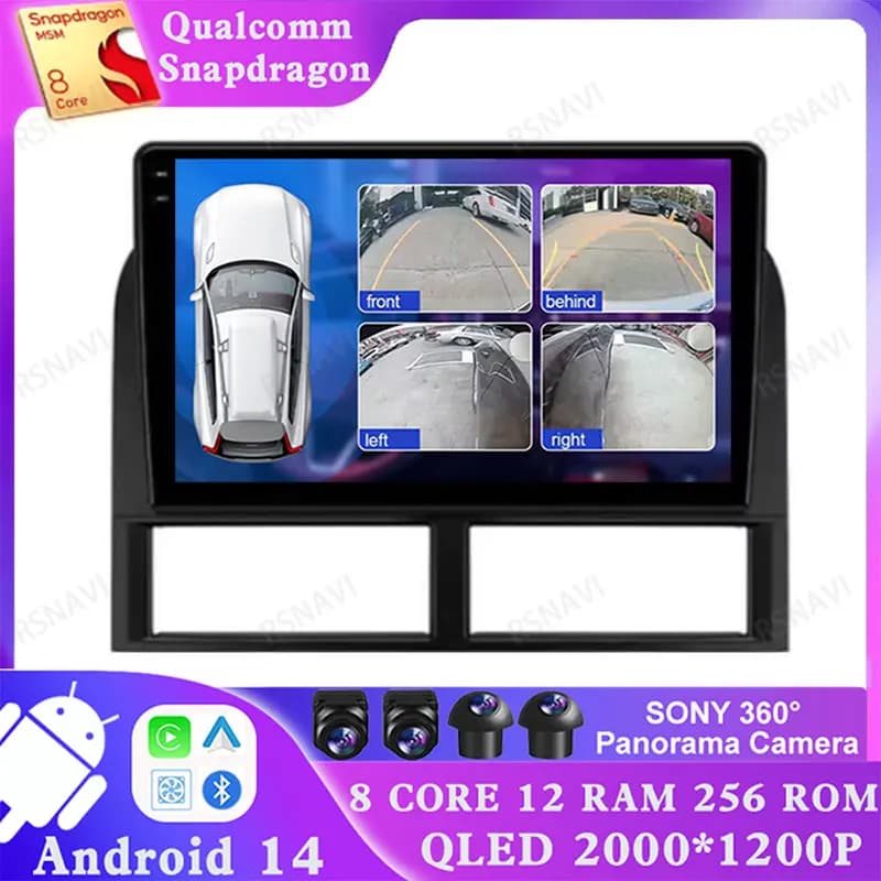 Android 14 Per Jeep Grand Cherokee II WJ 1998 - 2004 4G LTE Qualcomm Stereo 5G WIFI Viedo Lettore BT Auto Radio DSP Carplay Auto