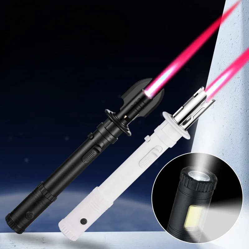 Pistola a spruzzo a fiamma rossa ad alta temperatura con illuminazione multifunzionale di tipo diviso, accendino per saldatura di metalli per barbecue con accensione esterna