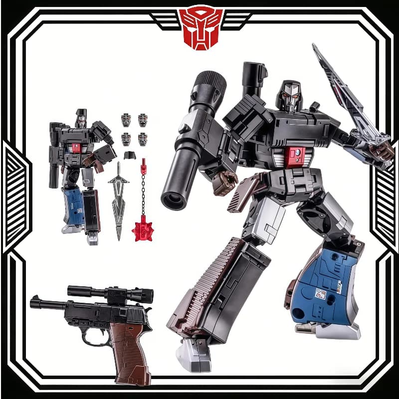 Disponibile NEWAGE NA S01A Action Figure in Scala Ridotta Micro Change Black Gun Megatron Giocattolo Trasformabile Anime Cartoon Garage Kit