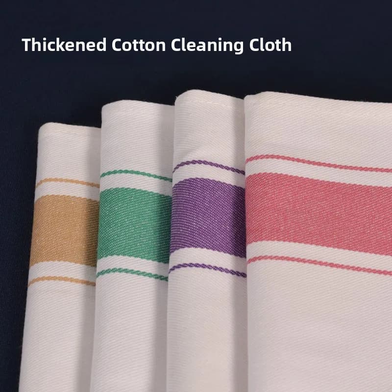 Tovagliolo in Cotone Puro Spesso a Righe per Bar e Ristoranti, Panno per Asciugare Bicchieri, Stile Moderno e Semplice