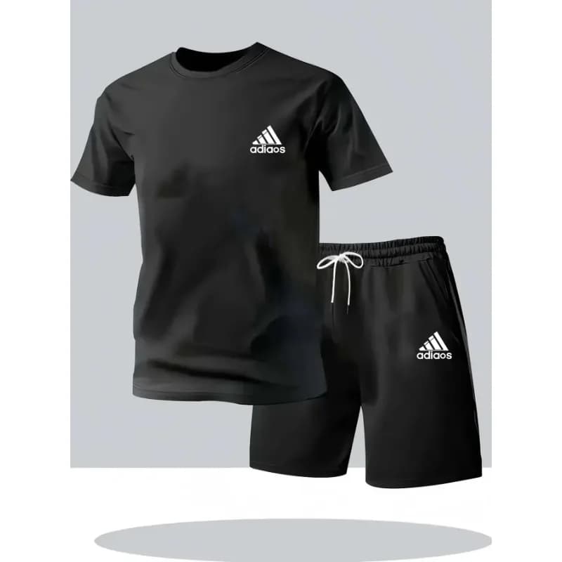 Nuovi completi sportivi estivi da uomo, t-shirt a maniche corte e pantaloncini, abbigliamento casual comodo e ad asciugatura rapida