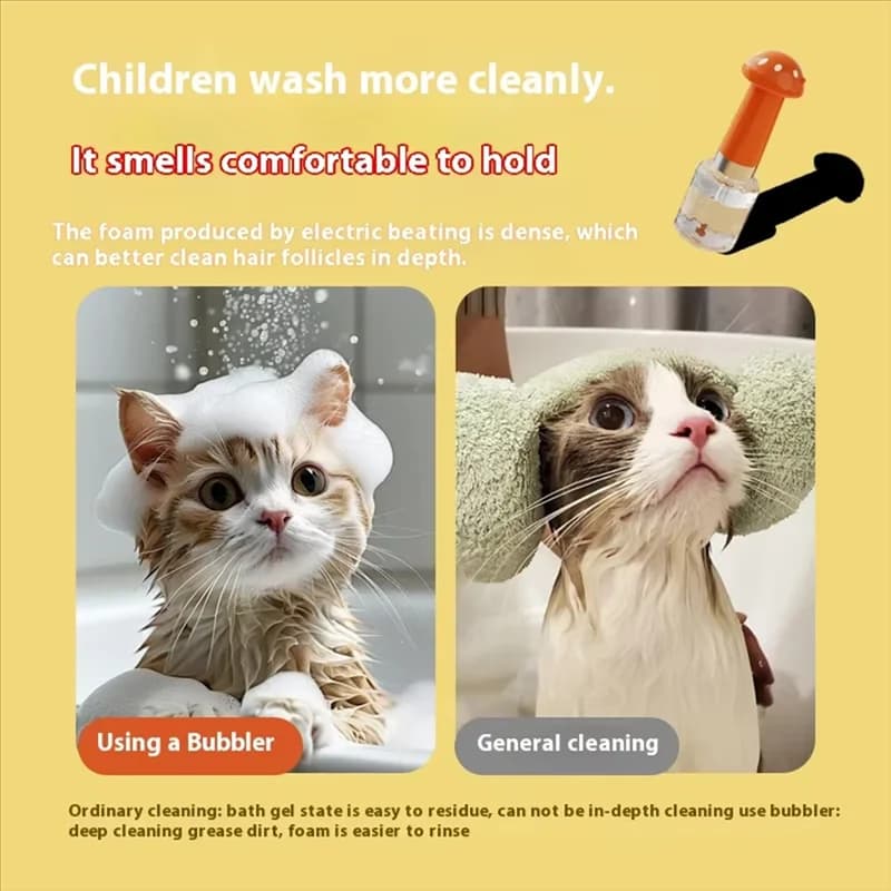 A76X-Macchina elettrica innovativa per schiuma per animali domestici: dispenser di shampoo ricaricabile per un'efficiente bagno di cani e gatti