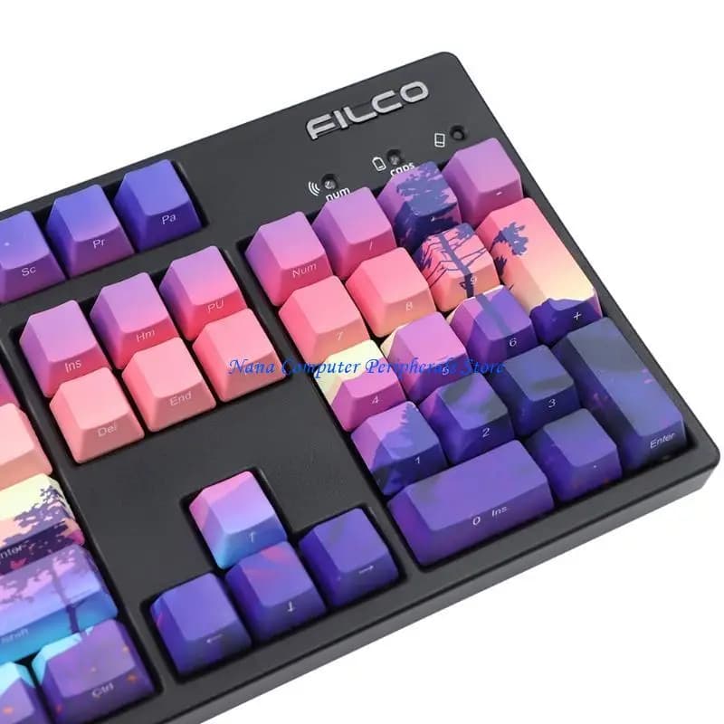 F68C 128Keys Profilo OEM KeyCaps personalizzato PBT 5 Sub tintura facciale per tastiera meccanica