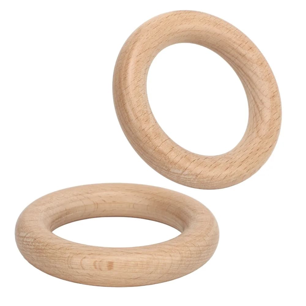 10pcs Unfinished Wood Polished Smoothly Wooden Rings Wood Smooth Craft Wood Ring Unfinished Wood Ring Decoration Home Decor
