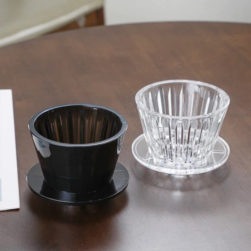 Wave Coffee Dripper Crystal Eye Pour Over Coffee imbuto Filter Cups caffettiera fondo piatto aumenta l'uniforme