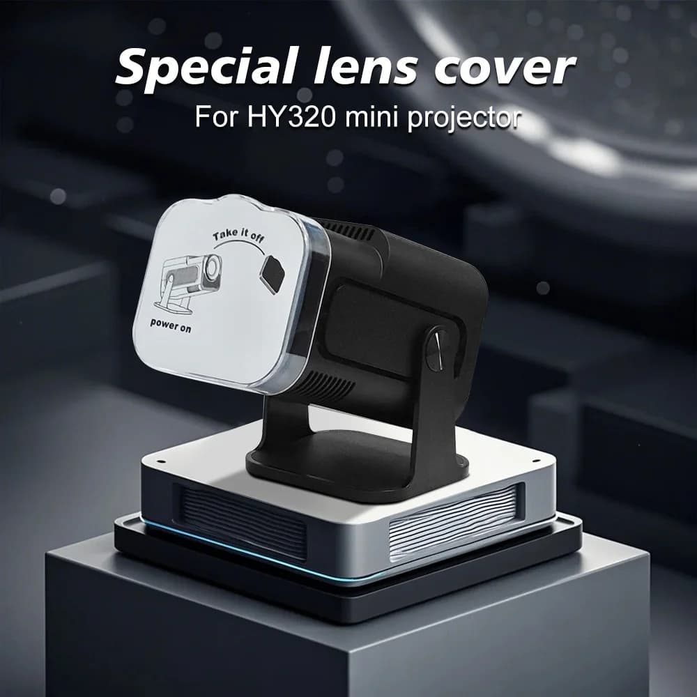 Vendita calda HY320MINI Copertura di protezione dell'obiettivo del proiettore Evitare la polvere Protezione dell'obiettivo impermeabile Speciale per HY320 MINI Proiettore