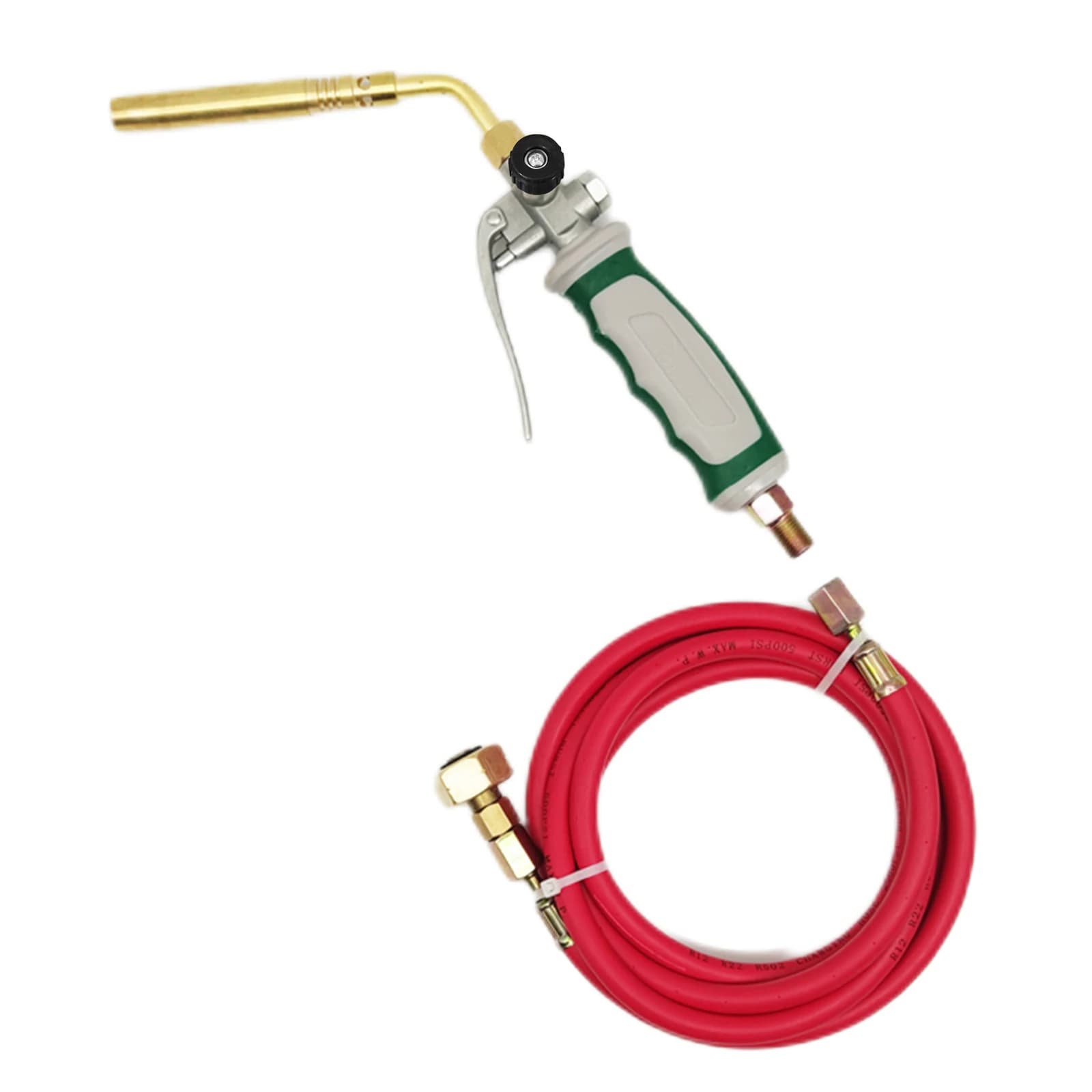 Pistola Termica a Fiamma Doppia con Interruttore, Stile Tedesco, per Saldatura, Fiamma a Spirale, Refrigerazione, Torce Senza Ossigeno