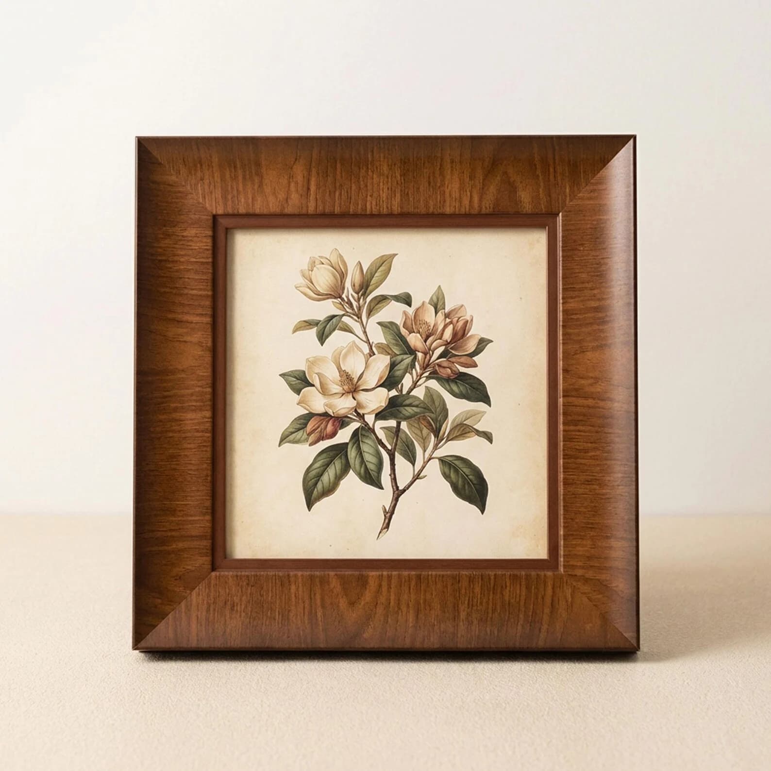 Rustic Walnut Real Wood Picture Frame Decorative Oil Painting Frame for Home & Gallery Wall Oil Painting & Photo Display