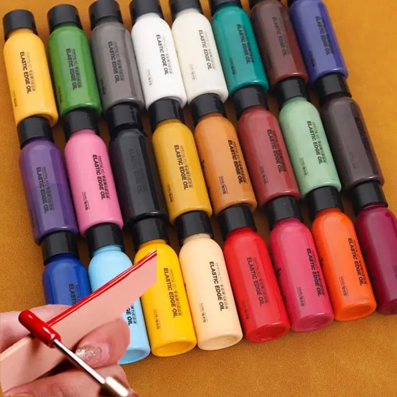 24 Color 30ml Leather Edge Paint Oil Dye Dressing Color Coats Leather Edges Finish Supplies DIY Craft Leather Shoe Edges Pigment