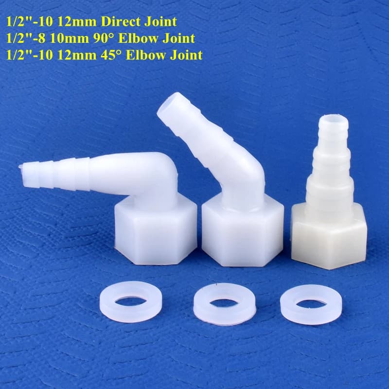 5 ~ 200 pz 1/2 "a 8 ~ 12mm ABS/PP connettore diretto/a gomito acquario serbatoio tubo Pagoda giunto irrigazione a goccia giardino tubo dell'acqua giunto