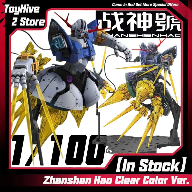 【In Stock】ABWK Model ZHANSHENHAO MG 1/100 MSN-02 Zeong Assembly Model Kit Robot Action Figure with Effect Parts Display Base Toy