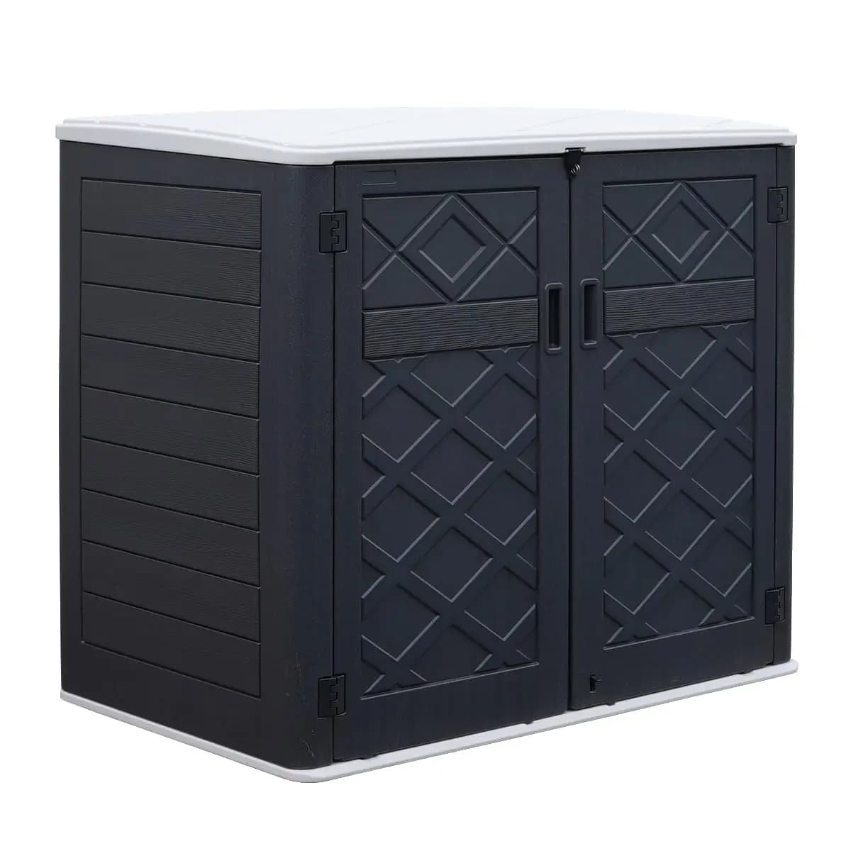 38 Cuft outdoor horizontal box for garden, patio, bike, tools, customizable