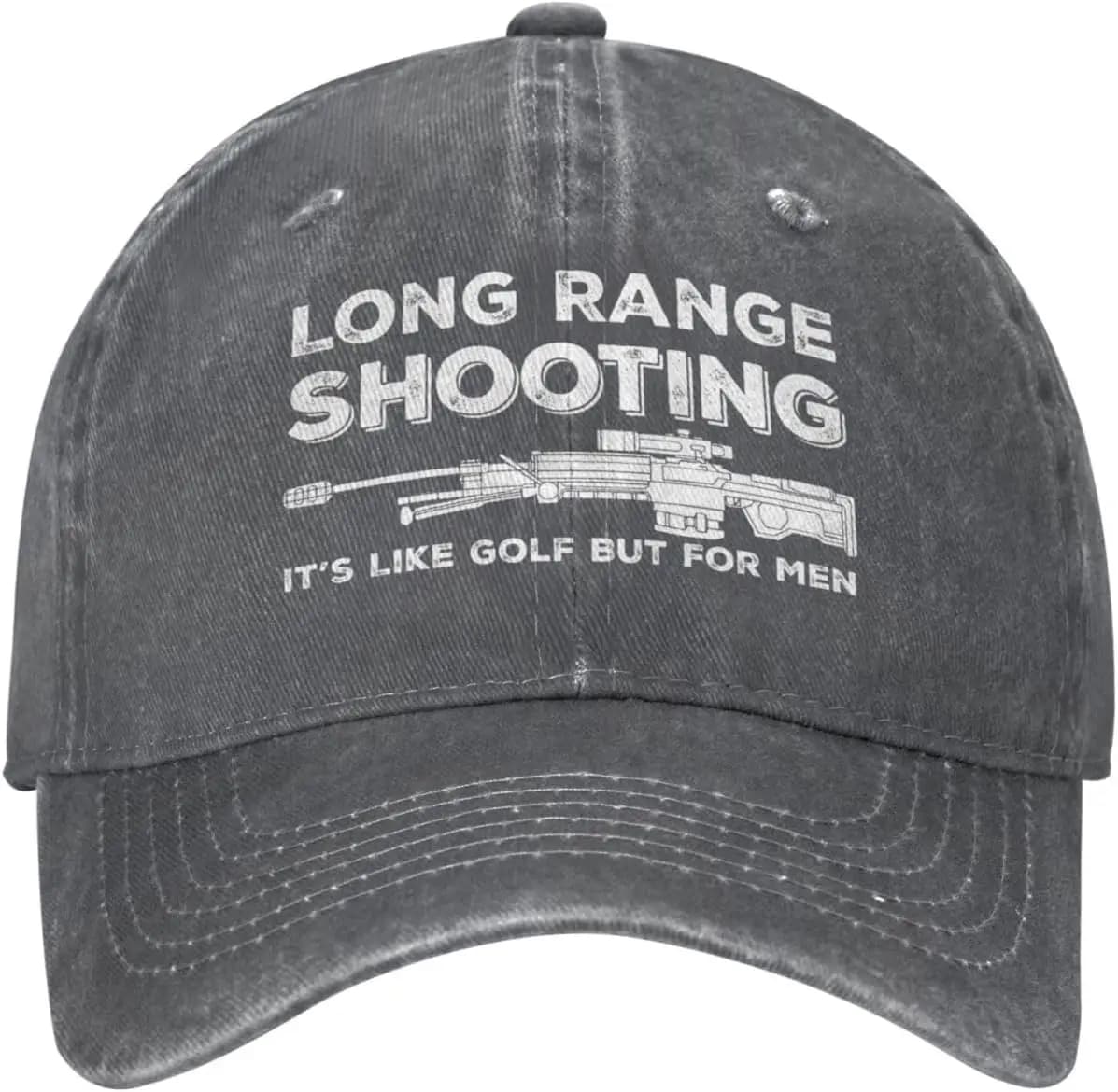 Funny Hat Long Ranges Shooting It's Like Golf But for Men Hat Men Dad Hats Cool Caps