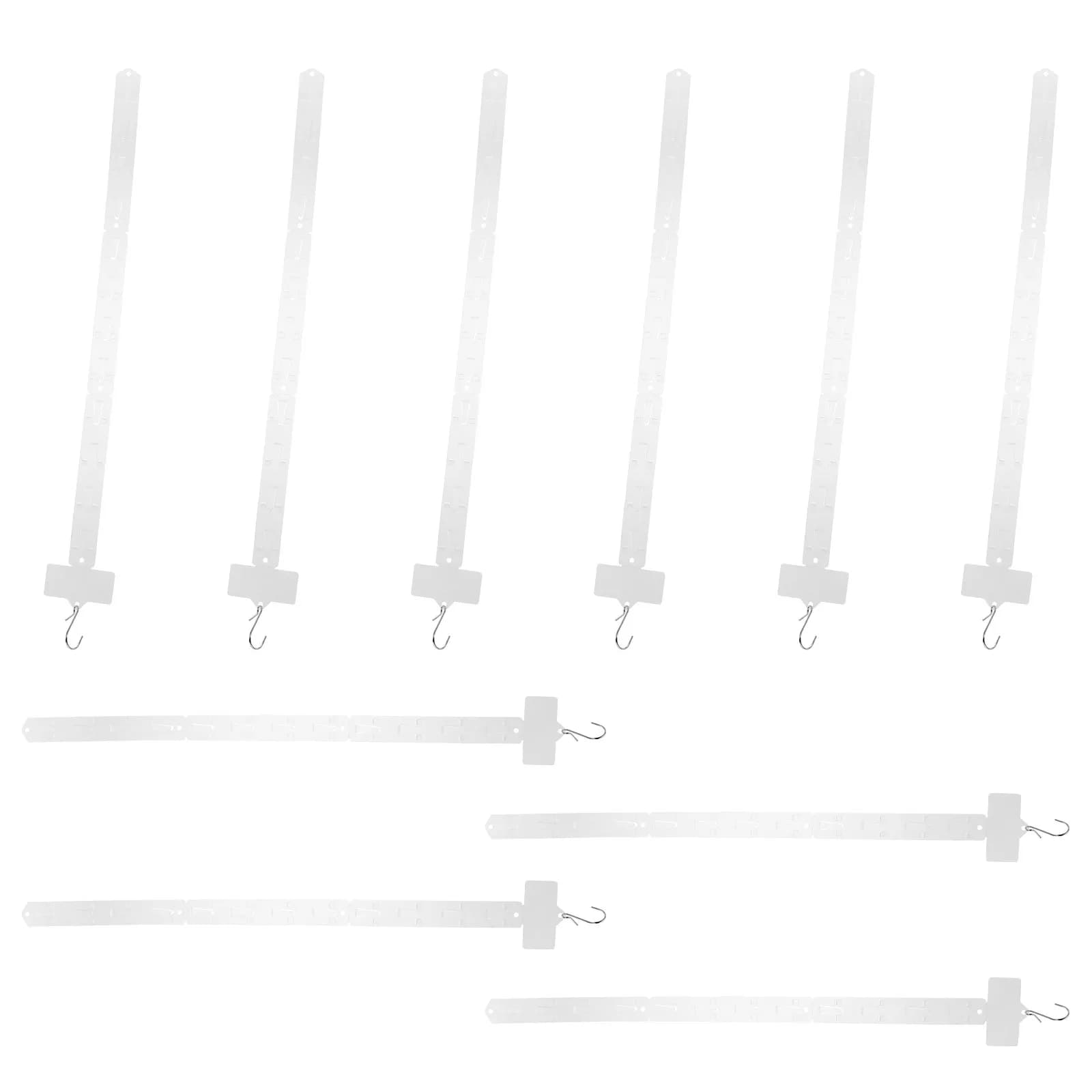 10Pcs Display Strips Hanging Merchandise Holder Clips Snack Organizer Retail Display Rack Supermarket Snack Shelf