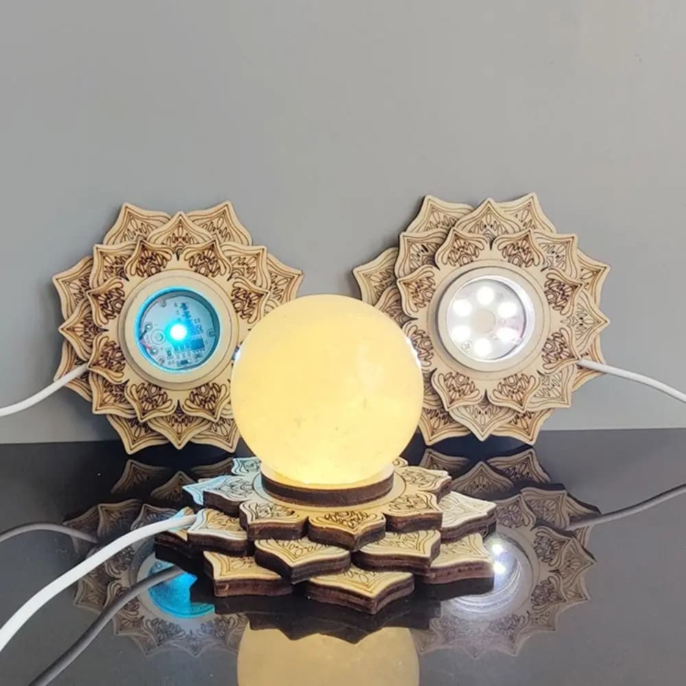 Staffa Quadrangolo a forma di torre Supporto per sfera di cristallo di quarzo Base per sfera di cristallo Decorazione per la casa Supporto per sfera di pietre naturali