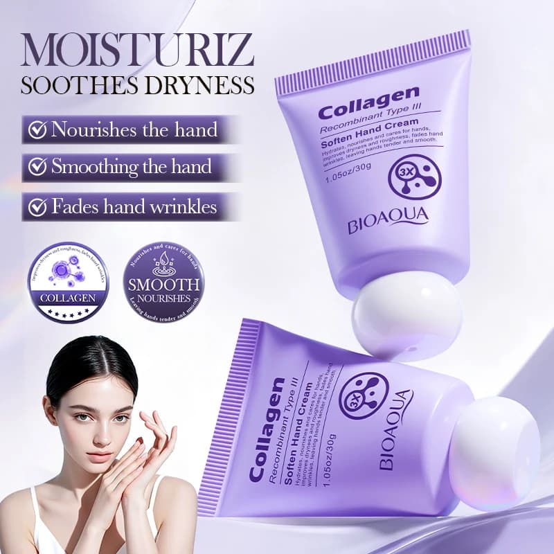 BIOAQUA Hand Cream Collagen Nutrient Hydrating Anti-aging Rugs Whitening Hands Skin Care Products
