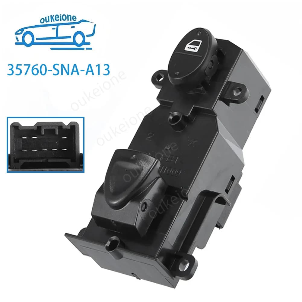 Per Honda Civic 2006 2007 2008 2009 2010 2011 Lato Passeggero Interruttore di Alimentazione Elettrica Sollevatore Pulsante di Controllo 35760-SNA-A13 Parti di Automobili