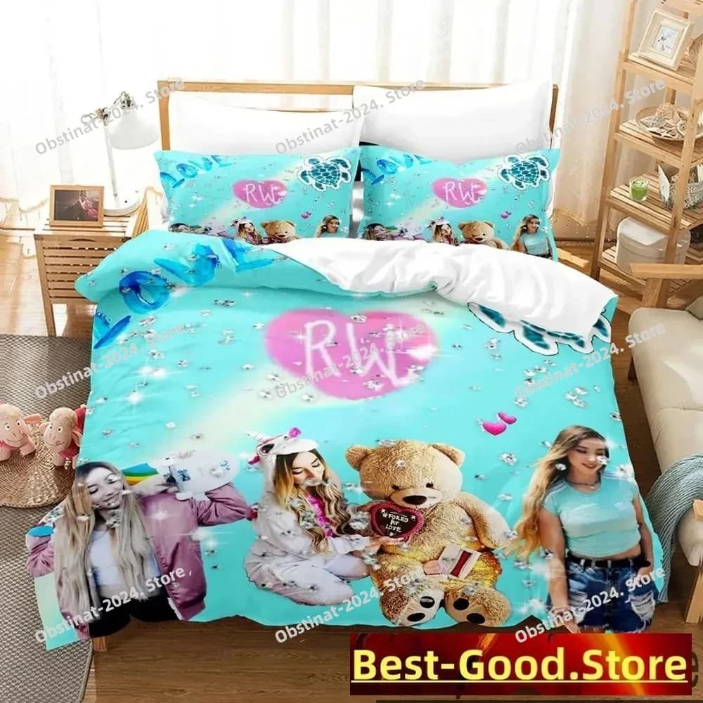 Set biancheria da letto Rebekah Wing con stampa 3D Ragazzi Ragazze Twin Queen King Size Copripiumino Federa Letto ragazzi Tessili per la casa per adulti