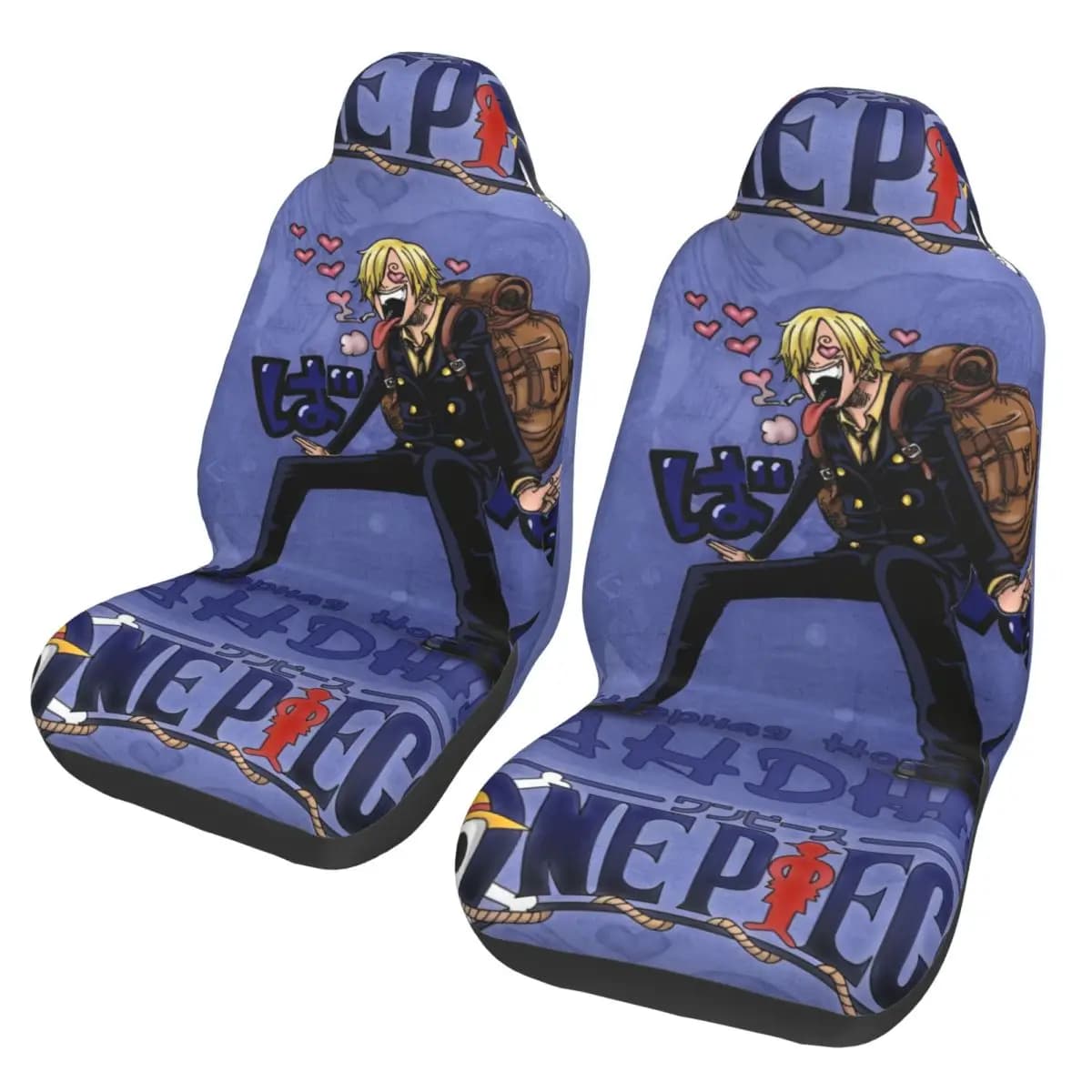 One Piece Vinsmoke Sanji Coprisedile universale per auto, accessori interni, adatti a tutti i tipi di modelli, coprisedili