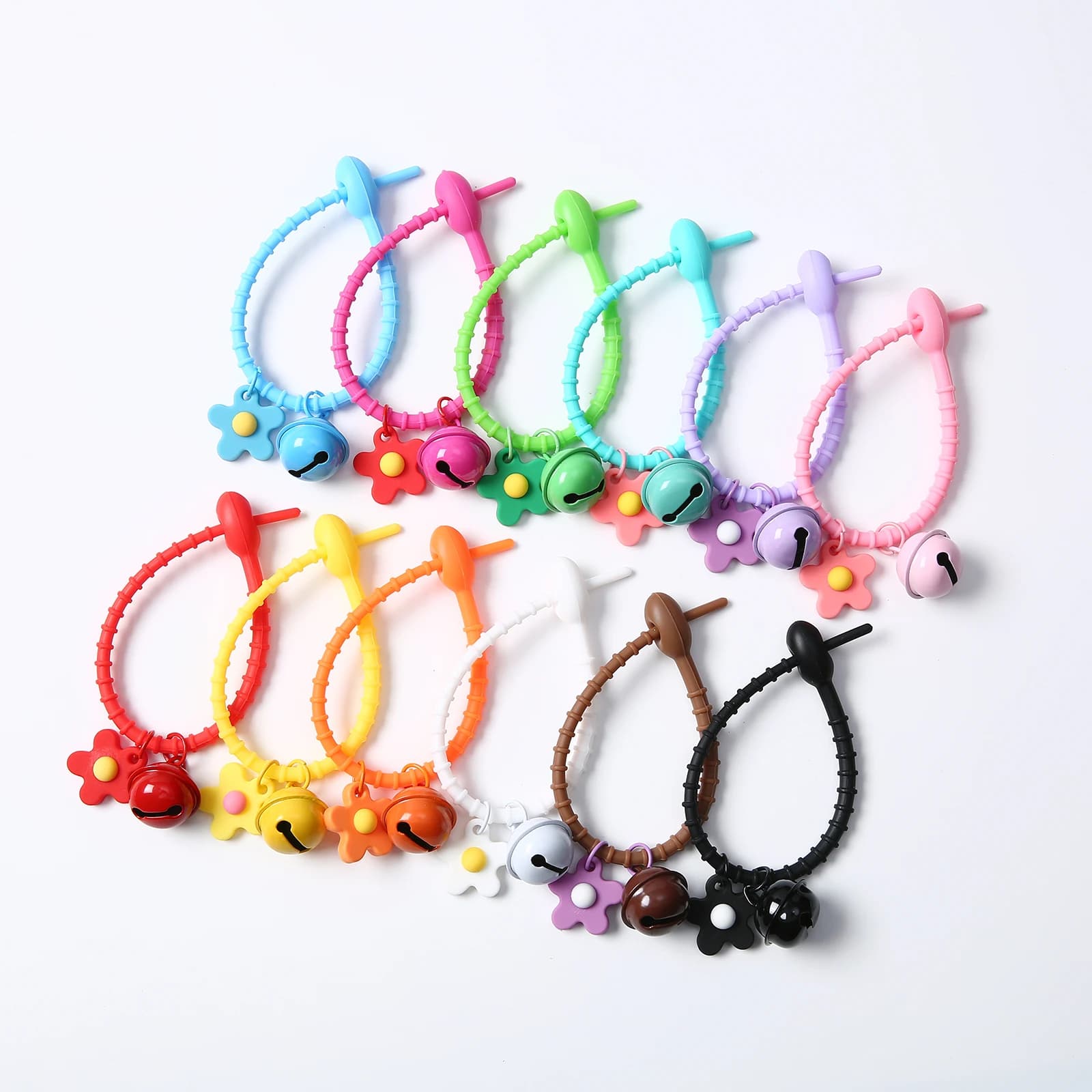 1/5/10/20/50 pcs Candy Color Silicone Reusable Bag Ties Twist Wire Fasten Cable Zip Tie Headset Data Line Wire Universal Tie