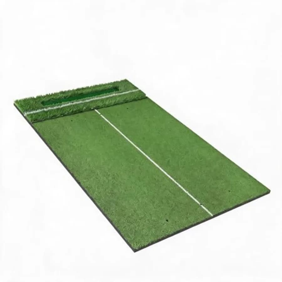 Tappetino da Golf 5x4 piedi con Vassoio Porta Palline, Tappetino Durevole per Allenamento di Chipping, Swing e Driving