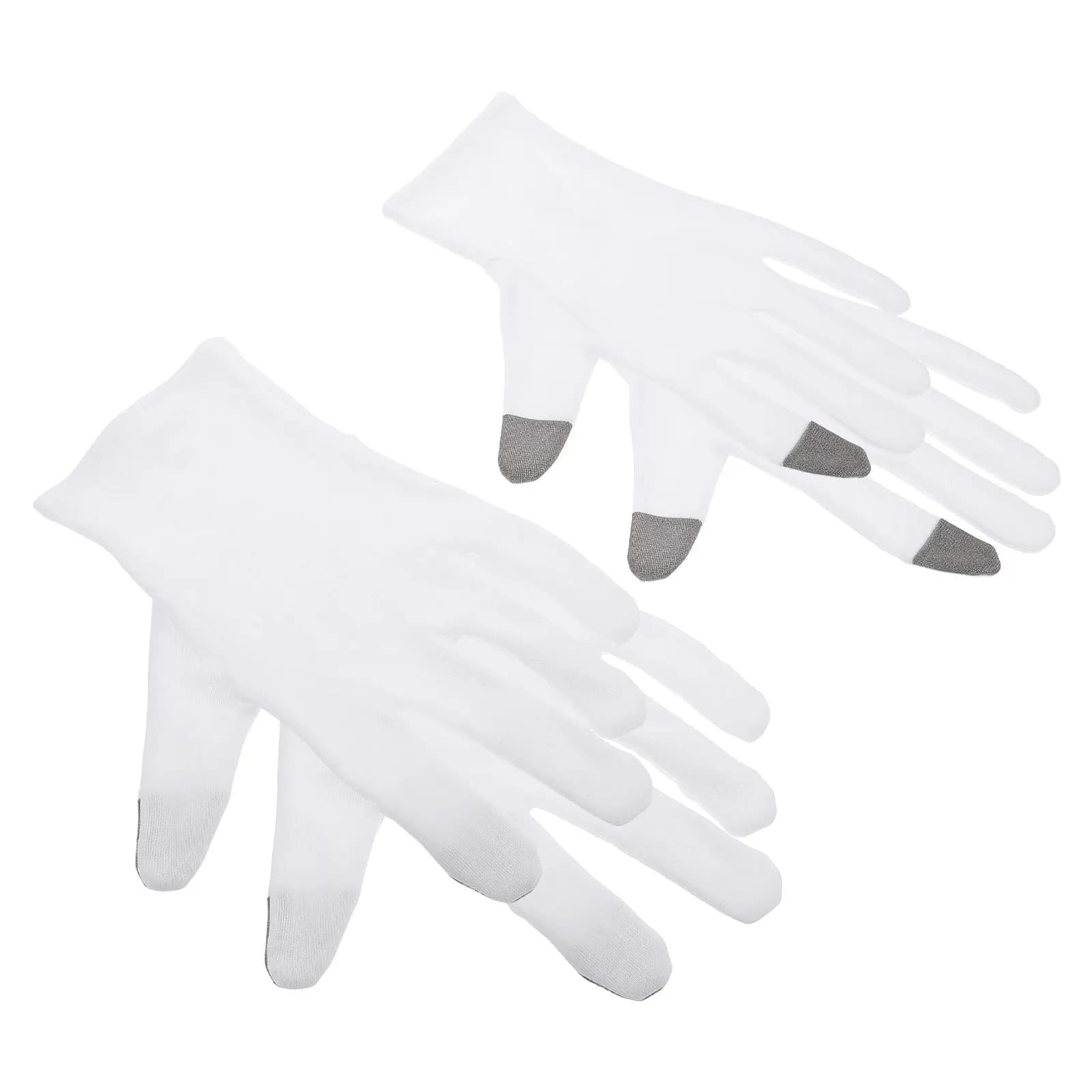2 Cotton Glove Paia for Beauty, Night Hydrating, Hydrating Gloves for Dry Hands, Usable with Touchscreen, Embedded Lotion