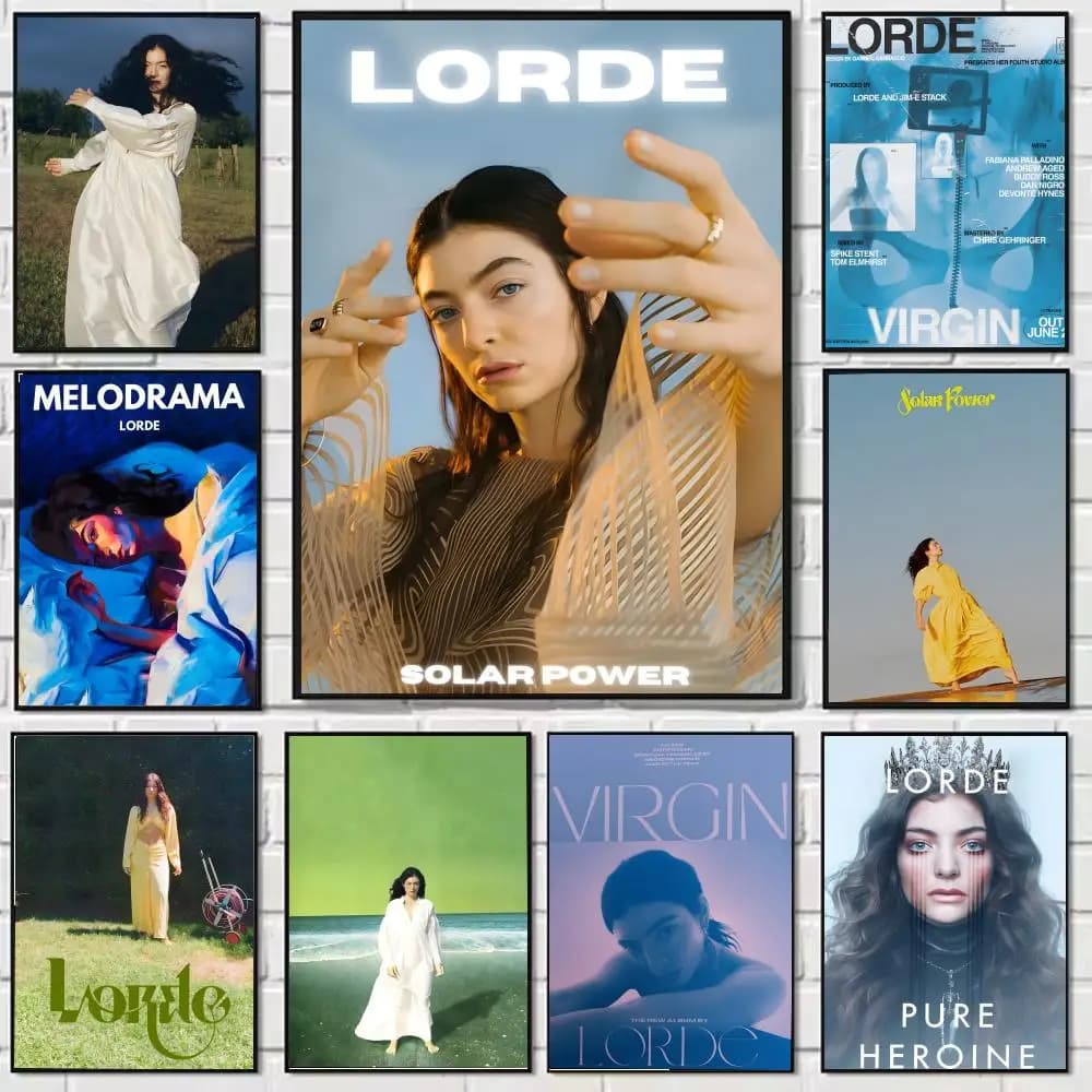 lorde Painting Calligraphy Canvas Poster: Crease Free Waterproof Durable All Space Wall Decor