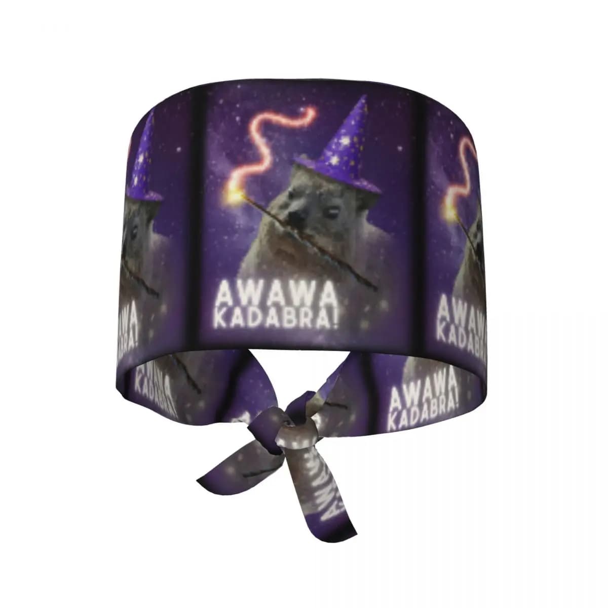 Cappello Chirurgico Awawa Kadabra Rock Hyrax Wizard, Berretto da Lavoro per Medici, Cappello Unisex Regolabile per Infermieri e Dentisti