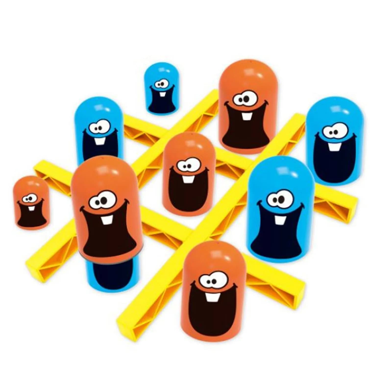 2 Giocatori Tic Tac Toe Big Eat Piccolo Gobble Gioco da tavolo Genitore-figlio Competizione interattiva Partita Giochi di società Giocattoli per bambini