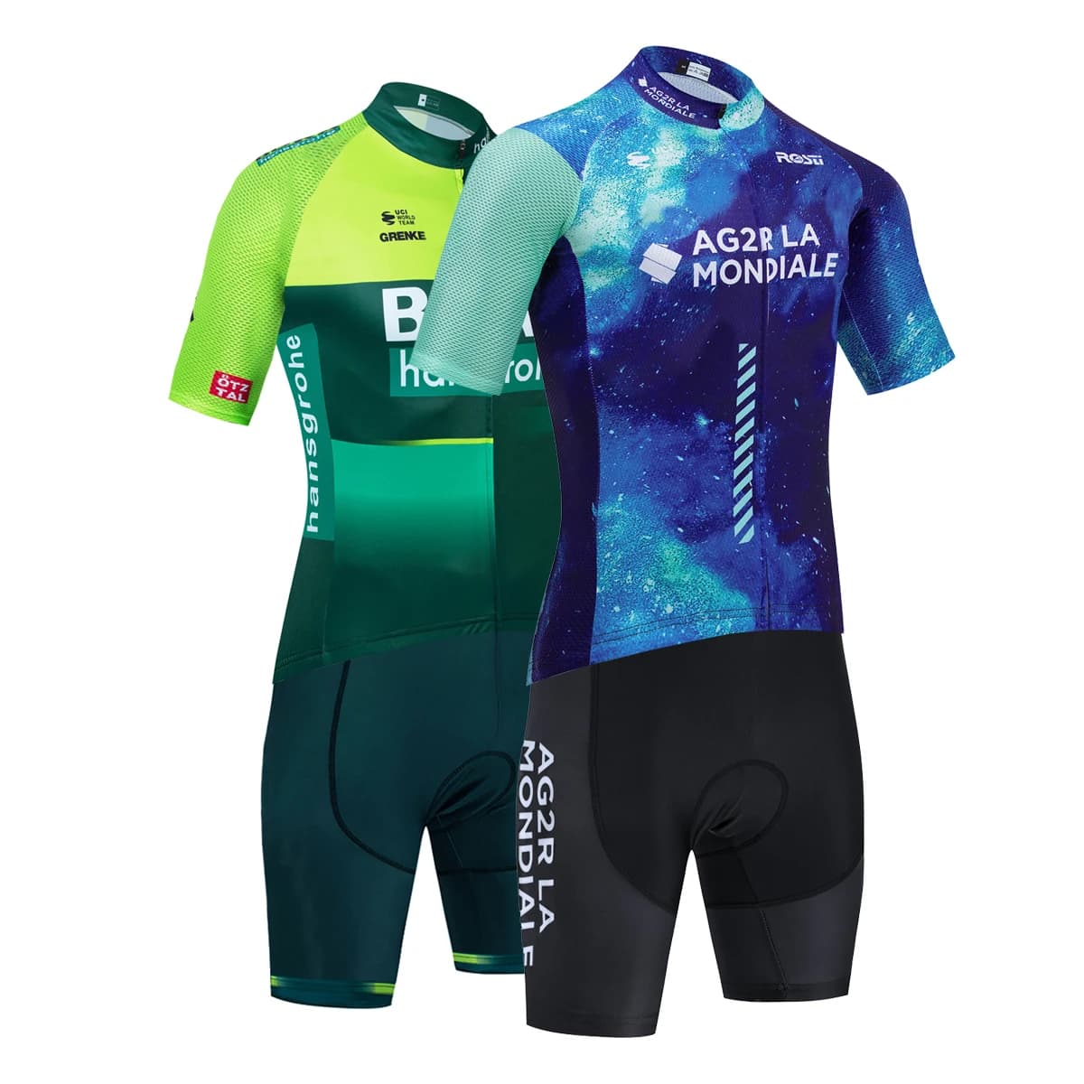 2025 ROSTI Team NEW AG2R Cycling Jersey men woman BORAFUL Bike Maillot Shorts Set Ropa Cycling Summer Bicycle TSHIRT Pants