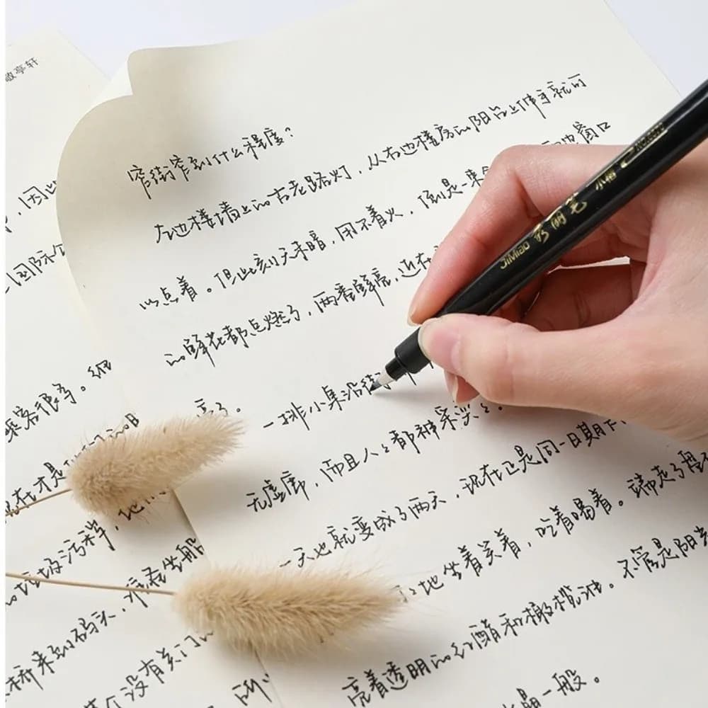 4PCS Calligraphy Calligraphy Brush Pen Set Tombow Style Regular script Brush Pen Writing Office School Supplies