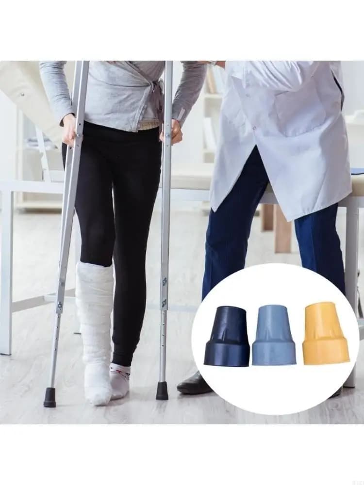 Walking Hiking Ferrule Bottom End Cover Rubber Trekking Poles Caps Nonslip Foot Cover Crutch Cane Bottom Pad