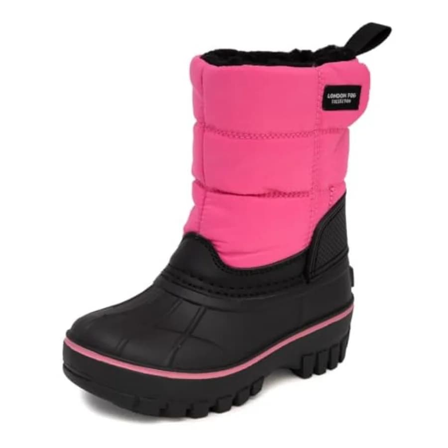 Stivale da neve unisex impermeabile Jett, foderato in pile isolante, taglia 5, nero, blu navy, grigio