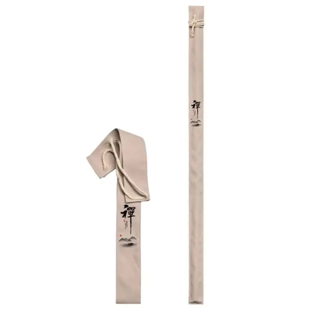 Borsa per Canna da Pesca 130cm in Tela Stile Cinese Pieghevole Tao Follows Nature Borsa Multifunzionale per Attrezzatura da Pesca