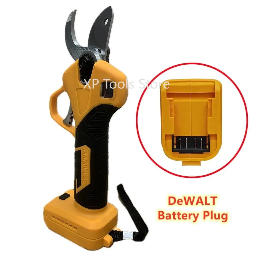 Cesoie elettriche da potatura senza spazzole Forbici elettriche portatili senza fili Taglierina per rami Attrezzo da potatura da giardino per batteria Dewalt 20V