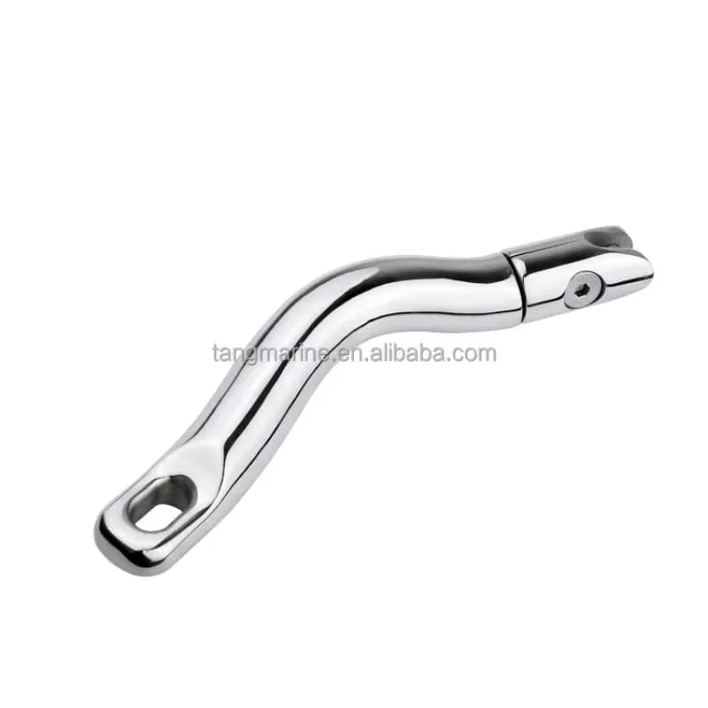 STLF Connettore girevole/torsione con ancoraggio lungo a catena in acciaio inossidabile 316 prodotto in fabbrica Accessorio hardware marino Portachiavi per barca Ancho