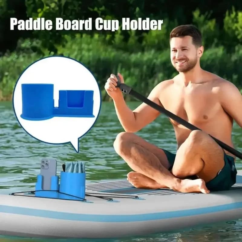 Portabicchieri impermeabile per kayak - Portabevande multifunzione per paddle board Supporto sicuro per bevande per accessori SUP/Kayak