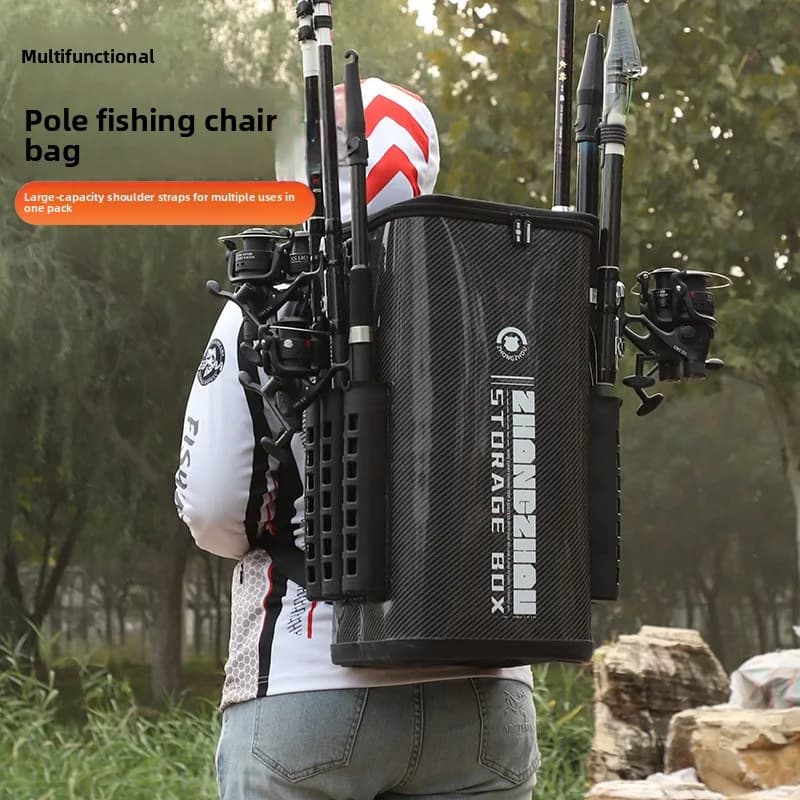 Happy Travel Portable Fishing Equipment Bag Fishing bucket Luya box for live fish thickened for wild fishing