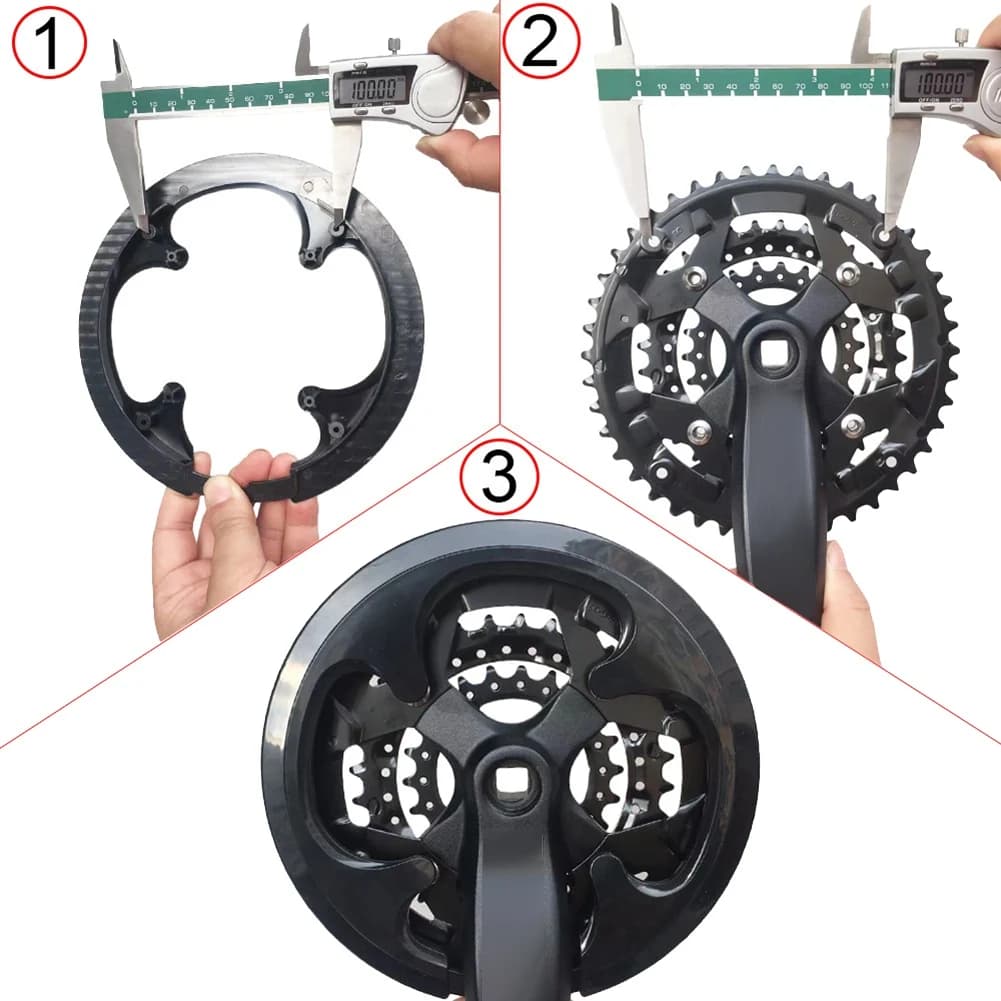 B48B-8Holes 42T Manovella per bici Copertura fai da te Guarnitura per bicicletta Protezione per ruota a catena Protezione per sostituzione catena per mountain bike