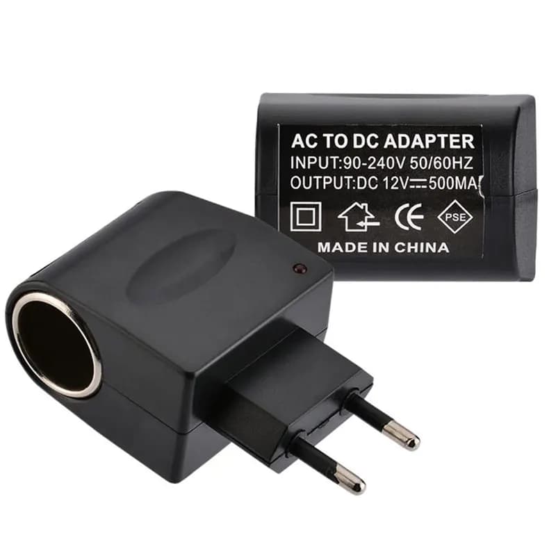 220V AC to 12V DC Car Cigarette Lighter 110V-220V AC to 12V DC EU Plug Power Socket Plug Power Adapter Converter