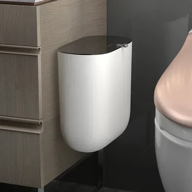 Cestino per Rifiuti Autoadesivo da Pavimento per Cucina, Bidone per Rifiuti Domestici, Contenitore per Riciclaggio Bagno, Strumenti per la Pulizia