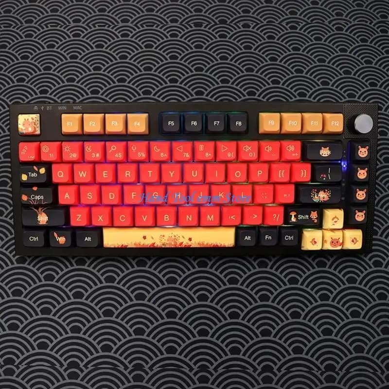 H37F Mechanical Keyboard Covers for 139 keys XDA PBT Profile DYE-SUB Cartoon Cover