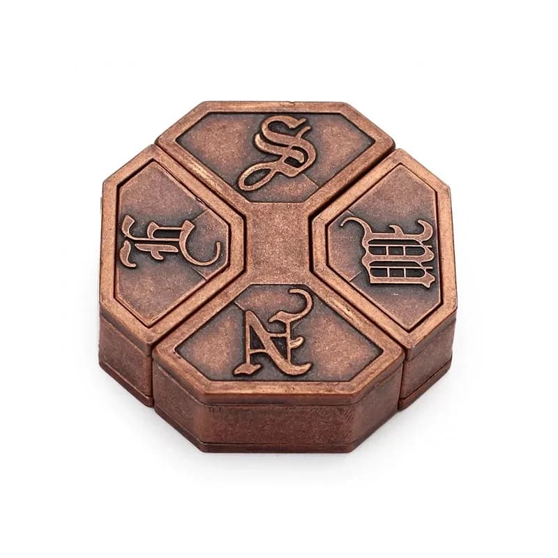 Puzzle in metallo Rompicapo Scatola Otto trigrammi Blocco IQ Giocattoli per bambini Adulti Agitarsi per l'ansia con giochi di logica