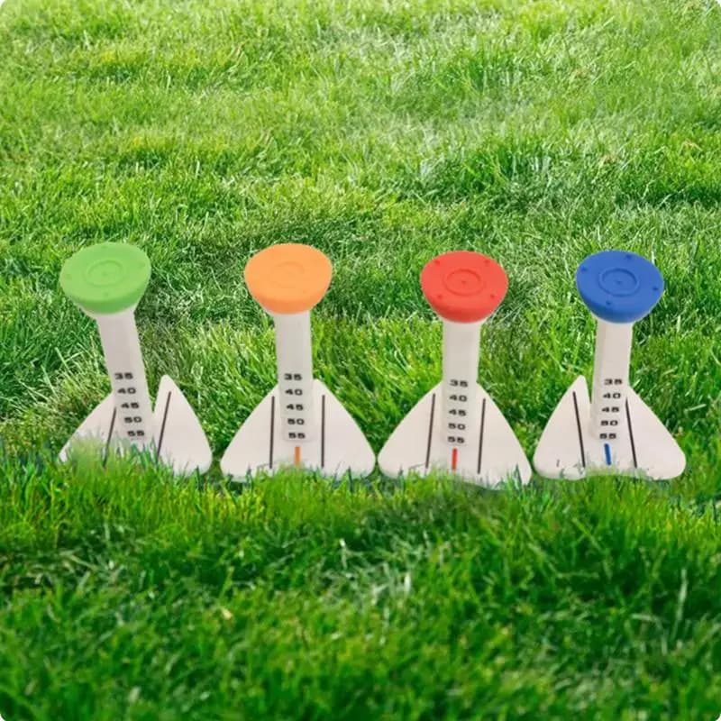 Supporto Multifunzionale per Palline da Golf con Perni Regolabili in Altezza e Direzione 35-50mm, Accessori per Allenamento Golf