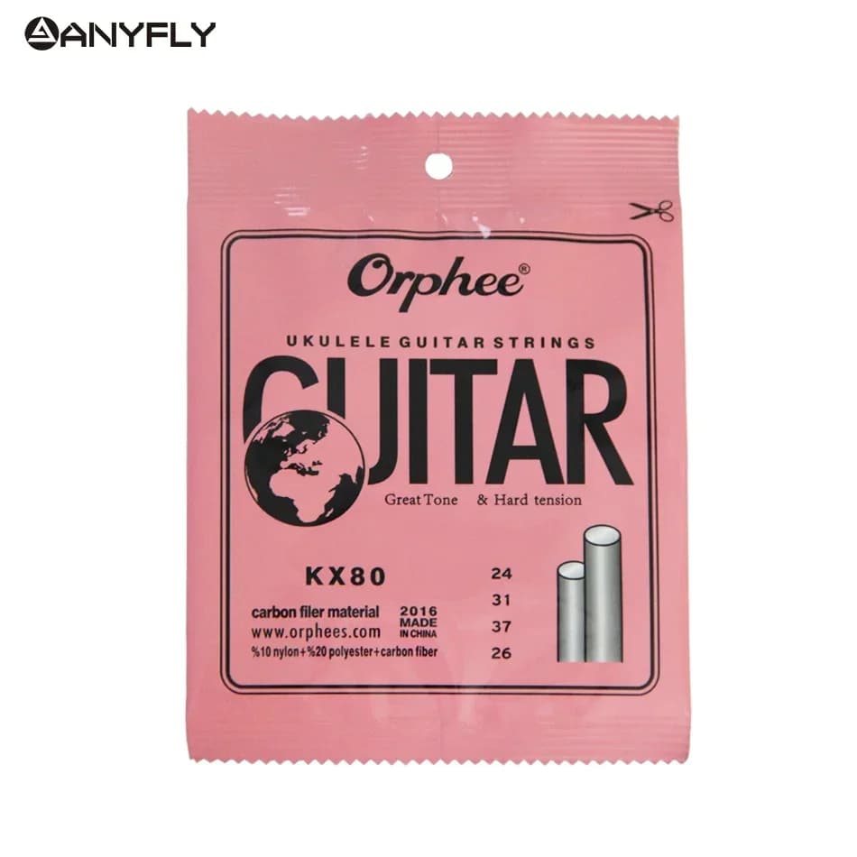 Corde per Ukulele in fibra di carbonio bianco professionale in Nylon trasparente per chitarra Hawaii 4 corde per Ukulele Soprano concerto tenore